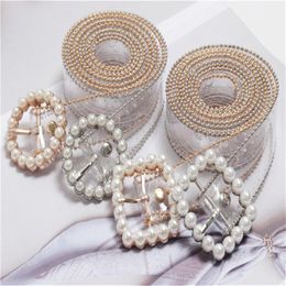 Cinture alla cintura trasparente cintura per donne 2021 trasparente perla bianca cinturon mujer designer plastica designer donna ladies 267u
