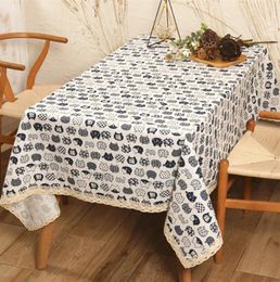 Table Cloth Colorful Striped Tablecloth Mexican Ethnic Linen Stain Resistant Kitchen Decoration Picnic Matat
