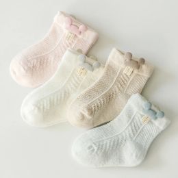 1 Pair Children Socks Summer Mesh Ankle Baby Boy Girl Socks Toddler Kids Infant Cute Breathable Clothing Newborn