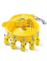 Adjustable 10 PU Dog Collars Pet Collars With Bells Charm Necklace Collar For Little Dogs Cat Collars Pet Supplies 7867963