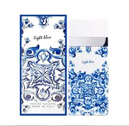 Luxury brand light blue perfume 100ml pour homme Fragrance edt good smell long lasting high capacity top version quality cologne spray 4.2fl.oz fast ship