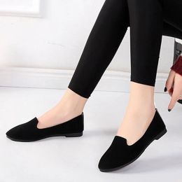 2023 spring and autumn casual women's shoes women's flat shoes women in candy-colored suede work shoes WSH2216