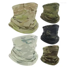 Cycling Caps Riding Cooling Neck Gaiter Face Cover Scarf Multifunctional Sun Wind-proof Camouflage Print Breathable Waring
