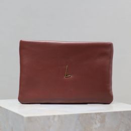 Designer Bag Calypso Small Pouch In Lambskin Women Luxury Bag Fashion Classic Small Zip Pouch Black Red Clutch Bag Handbags Bronze-Toned Hardware High Quality 765025