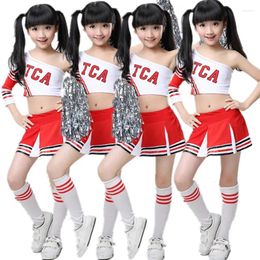 Clothing Sets Children Competition Cheerleaders Girl School Team Uniforms KidS Kid Performance Costume Girls Class Suit Suits