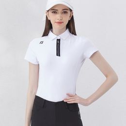 Golfist Golf Polo Shirt for Women Short Sleeves Outdoor Sportswear Breathable Quick Dry Golf Tennis Womens T-shirt 240522