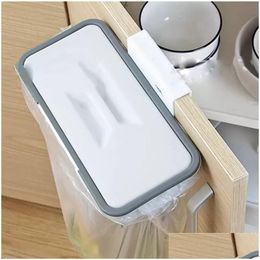 Bidoni dei bidoni del mobile da cucina porta spara spazzatura portatili di plastica portatile gancio tampone per flacano asciugacapelli cucine cadute goccia dh02e