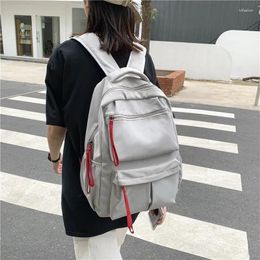 Backpack Korean Women Trend Men Oxford Solid Color Shoulder Backbag Female School Bag For Teenage Girls Male Travel Rucksack