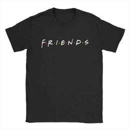 Women's T-Shirt Mens Friends TV Show T Shirt Cotton Tops Funny Short Slve Round Collar Ts Big Size T-Shirt T240523