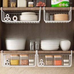 Kitchen Storage Rack Dormitory Tool Hanging Layered Seasoning Basket Cabinet Table Under Dish