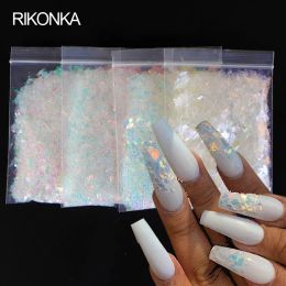 Holographic AB Nail Glitter Flake Sparkly Sequins Irregular Paillette DIY Gel Polish Manicure Nail Art Decorations Accessories