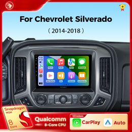 Car dvd Radio For Chev Silverado 3 GMTK2 2014-2018 Wireless Carplay Android Auto Navigation Car Stereo Multimedia Player