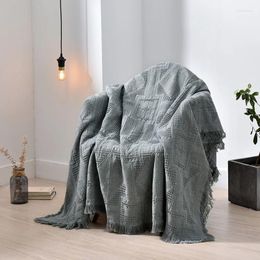 Blankets Cotton Thread Blanket Throw Plaid Tassel Sofa Towel Slipcover Leisure For Living Room Couch Armchair Home Decoration