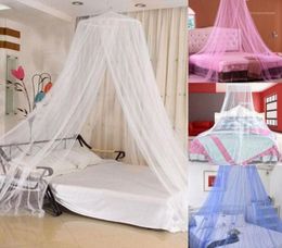 Limit 100 White Pink Blue Round Lace Curtain Dome Bed Canopy Netting Princess Mosquito Net18856982