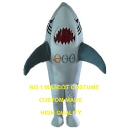 grey shark mascot custom cartoon character adult size carnival costume 3095 Mascot Costumes