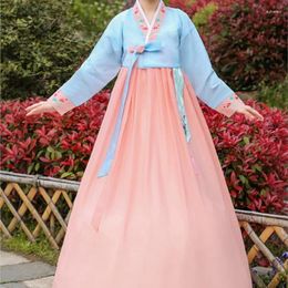 Ethnic Clothing Hanbok Fashion Wedding Dress Korean Top Long Skirt Suit Classical Dance Performance Work Clothes
