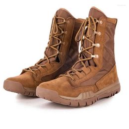 Boots 2024 Tactical Shoes For Men Brown Army Military Man Anti Slip Combat Mens Breathable