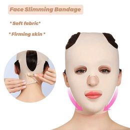 Face Massager Elastic face slimming belt V-face facial mask female chin cheek lifting belt face massage belt face anti wrinkle beauty tool Q240523