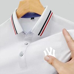 Men's Polos Luxury And Casual Temperament Polo Shirt Classic Solid Colour Short Sleeved Business Social High-quality