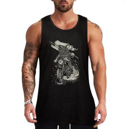 Men's Tank Tops Winya No. 91 Cafe Racer Bear Biker Burnout Top Gym Training Accessories Bodybuilding Clothing Man Sleeveless T-shirt