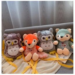 Shoulder Bags Rich Styles Cartoon Baby Plush Backpack Funny Toy For Child/Adults Kids Small Bag Girl Cute Animal Prints Travel Toys Gifts