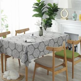 Table Cloth 140/180/220/250cm Home Decoration Tablecloth Elegant Printed Stain Resistant Square Dinner Cotton Linen Dust-Proof Retro