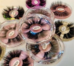 High quality 3D 5D 6D 100 siberian mink fur eyelashes 15mm 18mm 19mm 20mm 25mm long handmade eye lashes with storage box 209232379