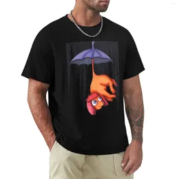 Men's Tank Tops Pup-Brella T-Shirt Blouse Summer Mens T Shirts Casual Stylish Kawaii Clothes Anime Quick Drying Cotton