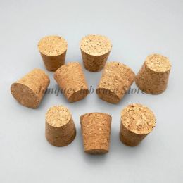50pcs Top DIA 13mm to 39mm Wood Cork Lab Test Tube Plug Essential Oil Pudding Small Glass Bottle Stopper