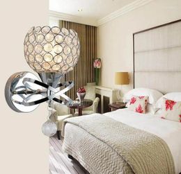 Wall Lamp 10pcs/lot E27 BASE Stair Crystal No Bulb Lamps Bedside Light Silver/Gold Led For Living Bed Room Bedroom Decor
