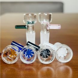 14mm male snow Thick Bowl Piece for Glass Bong slides Funnel Bowls Pipes smoking bowls heady oil rigs pieces accessories