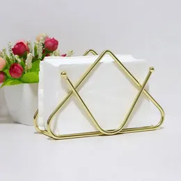 Kitchen Storage Iron Paper Towel Holder Triangle Shape Stainless Large Capacity Polished No Deformation Bar Office Table Napkin N