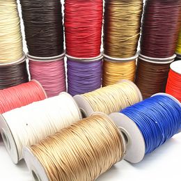 NEW 0.5mm 10meters Waxed Cord String Strap Necklace Rope Beads for Jewelry Making DIY Handmade Bracelet