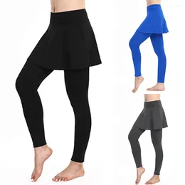 Yoga Outfits Leggings Sport Women Fitness Casual Skirt Tennis Pants Sports Culottes Mallas Deporte Mujer 2024