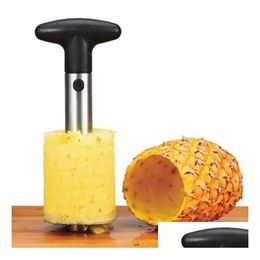 Fruit Vegetable Tools Stainless Steel Pineapple Peeler Cutter Slicer Corer Peel Core Knife Gadget Kitchen Supplies Bes121 Drop Deliver Otoex