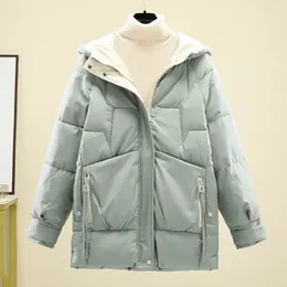 Women's Trench Coats Down Cotton-padded Winter 2024 Korean Version Of The Thickened Jacket INS Loose Leisure