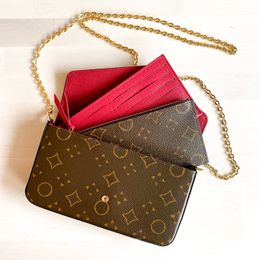 Luxury Designer bag for Woman handbag purse flap envelope Bag Multi Felicie Pochette fashion Clutch 3 piece Chain sling bag tote M61276 Crossbody Even Shoulder bags