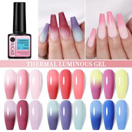 Ur Sugar Thermal Gel Nail Polish Temperatur Färg Changing Soak Off UV/LED Nail Gel Lackers Lack Gel Long Lasting Polish