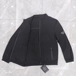 Designer badge jacket shirts Water Resistant coat nylon fishing mountaineering wear Designer black mens fashion