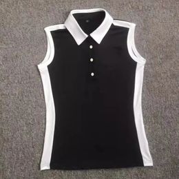 Womens Sleeveless Golf Polo Shirts Lightweight Tennis Sport Tops Quick Dry Tank Tops Polo Shirts for Women 240522