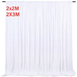 Party Decoration Wedding Wrinkle Free Backdrop Curtains Soft Silky Po Drapes For Birthday Baby Shower Baptism Pography Decor