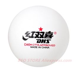 DHS 1 star D40+ Table Tennis Balls ABS New Material Plastic Original DHS Ping Pong Ball Poly