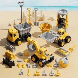 Sand Play Water Fun Sand Play Water Fun Childrens beach toys summer outdoor games beach engineering vehicles excavators hourglasses WX5.224569