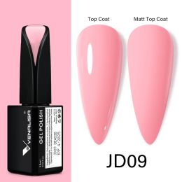 15ml VENALISA Super Nail Gel Polish Color Gel Nail Lacquer Soak off UV LED Gel Pure Black White Color Gel Silk Matte Top Coat