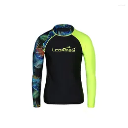 Women's Swimwear Long Sleeve Surfing Swimsuit For Men Fur Protective Shirt Top Water Sports Fitness Quick Dry