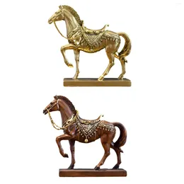 Decorative Figurines Figurine Desk Decoration Artwork Horse Ornament Collection Statue Sculpture For Furniture Home Bookcase Office Bedroom