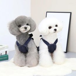 Dog Apparel Spring And Summer Large Bow Tie Set Hang Leash Pomeranian Pet Vest Shirt Cat T Soft Sweatshirt