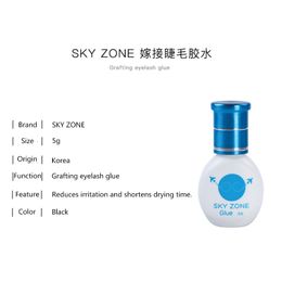 10 bottles Sky Zone Glue Eyelash Extensions Glue 1-2s dry time Fastest Strongest Lash Glue 5ml Most Powerful keep 6-7weeks