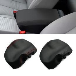 For VW Passat B6 2005 2006 2007 2008 2009 Microfiber Leather Interior Centre Console Lid Armrest Pad Cover Trim