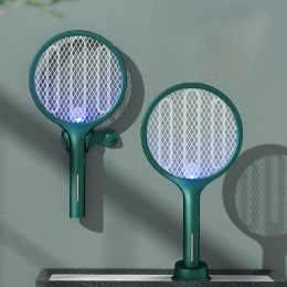 3 IN 1 LED Mosquito Killer Lamp 3000V Electric Bug Zapper Insect Killer USB Rechargeable Fly Swatter Trap Anti Mosquito Flies